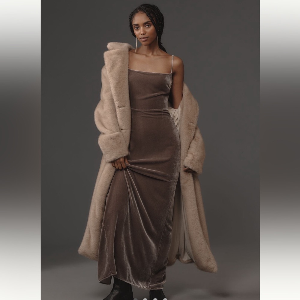 NWT Reformation Frankie Velvet Dress